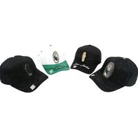Nouveau Casquette en Coton Unisexe à Visière Courbe avec Logo Brodé 3D, Personnalisable et Réglable, Doublure en Satin, Patch Métallique, pour la Pêche