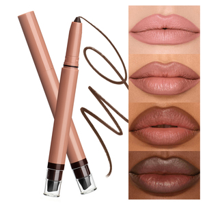Crayon à lèvres brun foncé à haute pigmentation, fini mat crémeux, longue tenue, imperméable, marque privée, crayon à lèvres vegan - Product Image 4