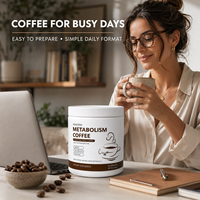 OEM Täglicher Funktionaler Kaffee Botanische Mischung Natürlicher Geschmack Einfach zu Mischen 200g Instant-Kaffeepulver