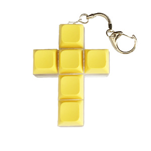 Cross 6 键帽减压机械键盘钥匙扣指尖陀螺键帽钥匙圈指尖减压玩具按键钥匙圈 - Product Image 5