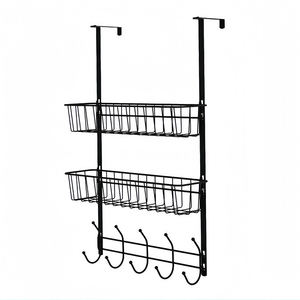 Porta appendiabiti multifunzione in <span class=keywords><strong>ferro</strong></span> <span class=keywords><strong>battuto</strong></span> con chiusura a porta per uso domestico - Product Image 4
