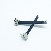 Conector micro-USB macho-hembra para iluminación USB con cable plano O una placa de circuito impreso flexible (FPC)