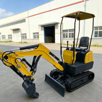 Mini-excavatrice sur chenilles YUNTU avec moteur Yanmar, pompe à engrenages, climatisation haute efficacité, système de couplage rapide multifonctionnel