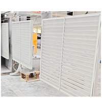 Volet roulant en alliage d'aluminium pour fenêtre, avec conception de ventilation extérieure, pour toilettes, à commande manuelle, à lamelles