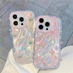 Funda para iPhone 17 Pro Max – Diseño Floral Simple de Primavera y Verano, Funda Protectora Completa con Textura de Tul - Product Image 1