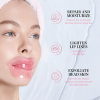 Masque pour les lèvres traitement collagène rose sans silicone hydratant éclaircissant Sakura hyaluronate acide collagène masque pour les lèvres