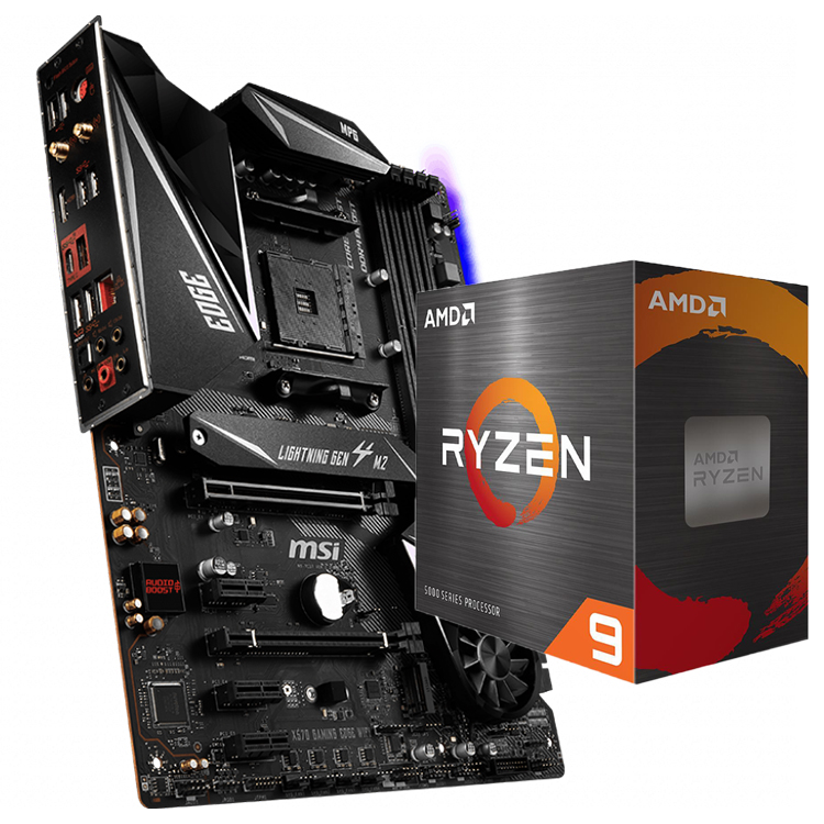 Used MSI MPG X570 GAMING EDGE WIFI Motherboard + AMD Ryzen 5