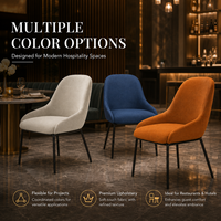 Chaise de salle à manger rembourrée de luxe moderne, confort ergonomique, durabilité commerciale, design élégant, mobilier pour hôtel et restaurant