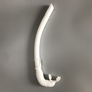 Colorful <strong>Silicone</strong> Mouthpiece Safety Liquid <strong>Silicone</strong> <strong>Underwater</strong> Swimming Training Snorkel Folding Diving Snorkel - Product Image 1