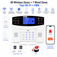 Alarme de sécurité intelligente Tuya WiFi 4G GSM ABS avec détecteur de mouvement, portée de détection de 100 à 200 m, contrôle à distance par application, sécurité domestique
