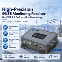 Récepteur GNSS multi-constellations et multi-fréquences haute précision avec IP68 4G/WiFi pour la surveillance des déformations des stations de base CORS