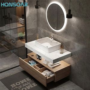Luxury clearance bathroom vanities cabinet basin solid wood modern waterproof with double sink bathroom vanity cabinet