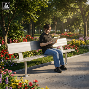 Banco de Aluminio Fundido <span class=keywords><strong>para</strong></span> Jardín, Parque o Calle, Resistente al Agua, Muebles de Exterior, Banco de <span class=keywords><strong>Patio</strong></span> de Aleación de Aluminio Duradero - Product Image 1