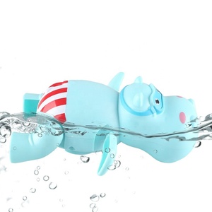 Nhựa Gió Lên <span class=keywords><strong>Hippo</strong></span> Đồ Chơi Tắm Bé Tắm Động Vật Nhỏ Tắm Đồ Chơi - Product Image 2