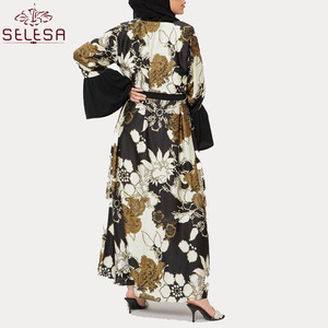 High Quality Kaftan Arabic Women Muslim Dress Ramadan Eid Arab Ethnic Islamic Clothing <strong>Abaya</strong> - Product Image 2