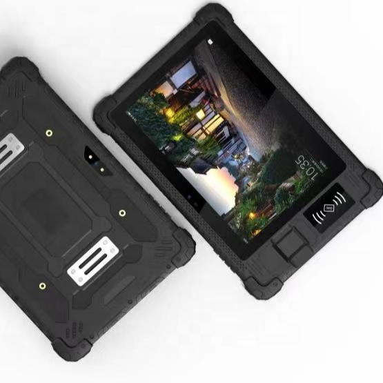 8 Inch MTK Octa Core Android 12 LTE IP67 Industrial Rugged Tablet PC with Barcode Scanner Fingerprint 4GB RAM
