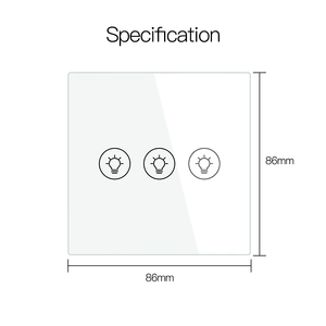 Tuya Zigbee EU/US Multi-gang Smart Light Dimmer Switch <span class=keywords><strong>1</strong></span>/2/3 Gang Smart Life/Tuya APP Fonctionne avec les assistants vocaux Alexa Google - Product Image 4