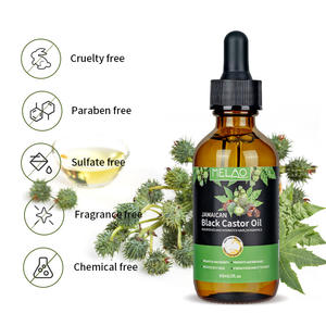 100% puro OEM Jamaican nero olio di ricino non raffinato semi di olio di ricino spremuto a freddo per la crescita dei capelli più spessi ciglia <span class=keywords><strong>sopracciglia</strong></span> - Product Image 5