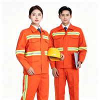 Tenue de travail haute visibilité en polyester anti-plis, épaissie et résistante à l'usure pour les agents d'entretien et d'aménagement paysager printemps-automne