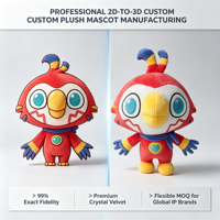 Fabricant OEM de Peluches : Conversion Haute Fidélité, Poupées Personnages d'Entreprise, Animaux en Peluche Personnalisés, Fourniture en Gros pour Marketing