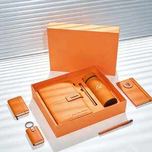 Ensemble de cadeaux d'affaires de luxe avec logo personnalisé, design moderne, gourde isotherme en acier inoxydable et carnet, tasse cadeau isotherme - Product Image 2