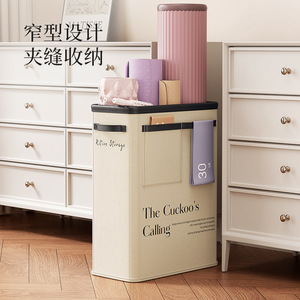 Yoga Mat Storage Basket Foldable Fabric Bin Rectangle Eco-Friendly For Living Room Organization - Product Image 3