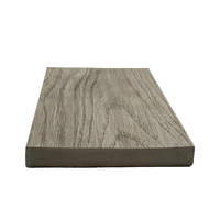 Decking extérieur imperméable noir lisse de PVC pour le plancher d'arrière-cour