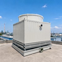 Nueva Torre de Enfriamiento Industrial de Flujo Cruzado de FRP, Tipo Cuadrado Anticorrosión con Diseño de Bajo Mantenimiento para Enfriamiento de Procesos HVAC