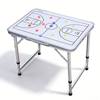 Tableau tactique d'entraîneur de basketball, surface effaçable à sec, magnétique, en aluminium, pliable, portable, analyse de stratégie de basketball