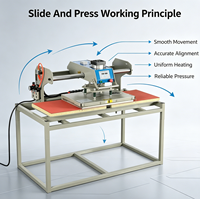 Presse à chaud hydraulique double station pour sublimation, nouvelle combinaison pour usine d'impression, fabriquée à un prix raisonnable
