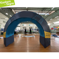 Arche de gagnants imprimée sur mesure pour les événements sportifs L'arche d'entrée portable affiche le support d'exposition en aluminium