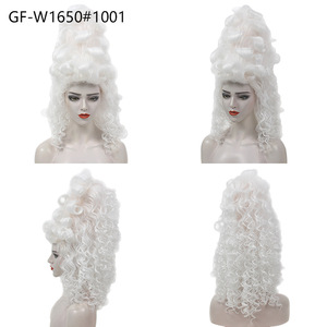 Drama Performance School Troupe Hengxian Filmación con estilo europeo Traje antiguo Palacio Festival blanco Peluca <span class=keywords><strong>de</strong></span> sombrero alto - Product Image 6