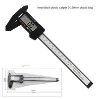 150mm 6 Inch LCD Digital Electronic Plastic Precision Professional Vernier Caliper Gauge Micrometer Measuring Tool