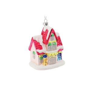 Hete Verkoop Handgeschilderde Glazen Kerstbal Voor Festivalfeestdecor Kleurrijke Kerstbal En Boomversieringen Voor Huisdecoraties - Product Image 4