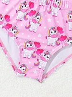 Ensemble de maillot de bain pour filles, imprimé licorne rose, mignon et amusant, incontournable, profitez du plaisir de la piscine