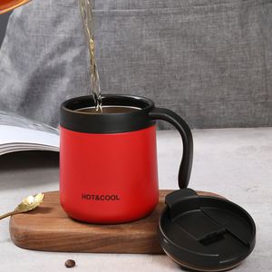 <b>Insulated</b> Stainless Steel Coffee <b>Mug</b> with Handle for Couples, Portable Travel Tea Cup for Home or Office Gifts - Product Image 3
