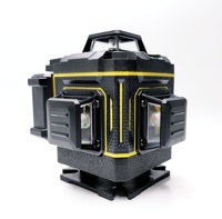 Niveau laser de construction 360°, outils de mesure, niveau laser à faisceau vert, auto-nivelant 4D, rotation automatique