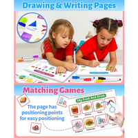 Conception personnalisée Impression Réutilisable Étanche Préscolaire Les Tout-petits Livre Calme Cahier d'activités Livre d'éveil pour enfants