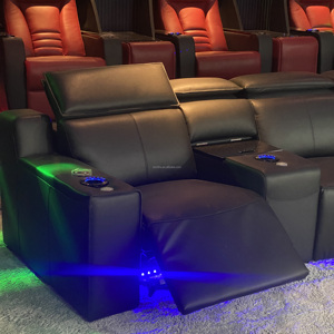 Ensemble <span class=keywords><strong>de</strong></span> fauteuils et canapés inclinables, meubles confortables en tissu pour cinéma maison, hôtels, écoles, bureaux à domicile - Product Image 5