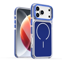 Nouvelle coque de téléphone DIY de luxe magnétique orange électroplaquée 360° intégrale en TPU+PC de haute qualité avec protection de l'appareil photo pour iPhone 17 Pro