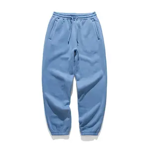 مخصص شعار الشارع الشهير طباعة الصوف عداء ببطء القطن رجل sweatpants و هوديي مجموعة ، كنزة بغطاء رأس سادة و sweatpants المتضخم