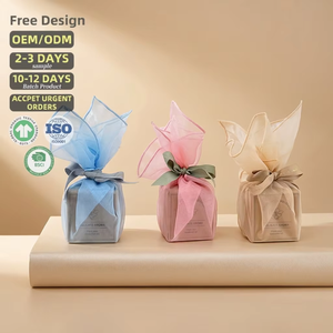 ผ้าออร์แกนซ่าเนื้อนุ่มหรูหรา เป็นมิตรกับสิ่งแวดล้อม รีไซเคิลได้ ใช้ซ้ำได้ สำหรับห่อของขวัญ เย็บขอบอย่างดี สำหรับบรรจุภัณฑ์โปรโมชั่น - Product Image 1