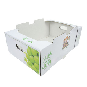 Factory Price Strong Corrugated Board Personalised White Shipping Box Custom Printed Size Logo Fruit Box Packaging