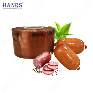 2025 Kosher HANRUISI <span class=keywords><strong>Film</strong></span> barrière PE de qualité alimentaire pour boyaux de saucisses, haute résistance à la traction, souplesse, imprimé, fumé - Product Image 5