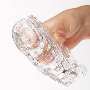 Usine de haute qualité Logo personnalisé en forme de <span class=keywords><strong>feuille</strong></span> clair vide Super Flint bouteille en verre Brandy Tequila bouteille de whisky - Product Image 3