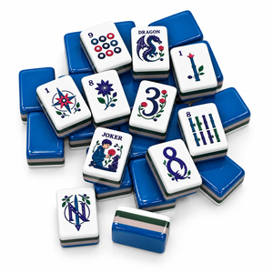 Tuiles de Mahjong Personnalisées Esthétiques 160 Pièces, Design Tendance 4 Couches, Ensemble de Tuiles de Mahjong Américain Vintage pour les Vacances - Product Image 5