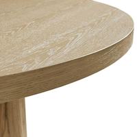 Table à manger ronde en bois massif RH Davos, style américain moderne, style Wabi-sabi, pour usage domestique, 6 personnes, sur mesure