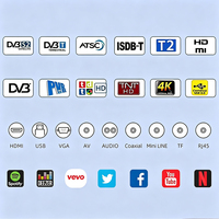 Téléviseur intelligent Android LED LCD 4K UHD avec DVBT2 S2 Wifi et verre trempé, tailles 43, 50, 55, 65, 70, 75 pouces, compatible Android 3, 14, 15, 16, vente en gros OEM