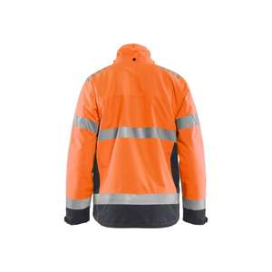 BLAKLADER - 478019775396S <b>Lightweight</b> lined Shell <b>Jacket</b> <b>Hi</b>-<b>vis</b> Orange/Mid grey - EAN 7330509751480 <b>HI</b>-<b>VIS</b> WORKWEAR - Product Image 2