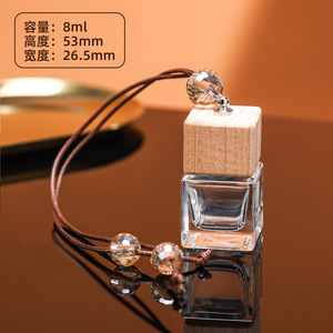 Voiture <span class=keywords><strong>vide</strong></span> suspendu désodorisants parfum aromathérapie <span class=keywords><strong>bouteille</strong></span> en verre diffuseur de luxe <span class=keywords><strong>bouteille</strong></span> avec <span class=keywords><strong>bouchon</strong></span> en bois - Product Image 5